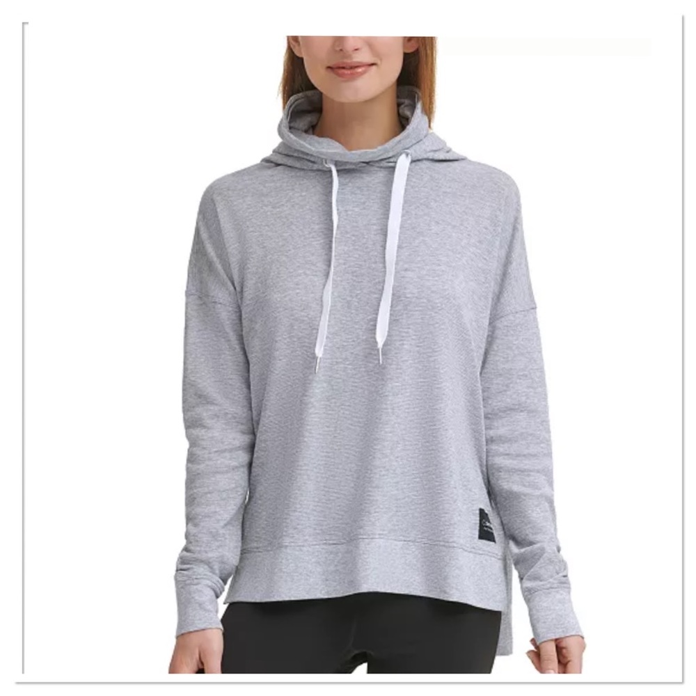 Women’s Funnel-Neck High Low Top Shirt Calvin Klein Performance